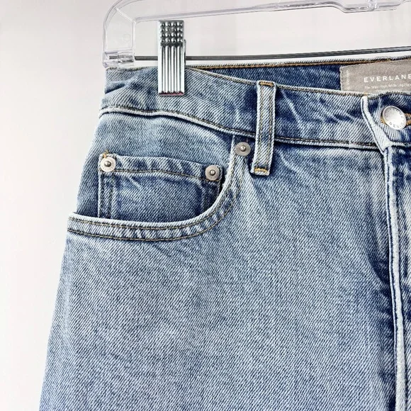 Everlane The Way High Wide Leg Flare Jeans Size 25 - Picture 2 of 8